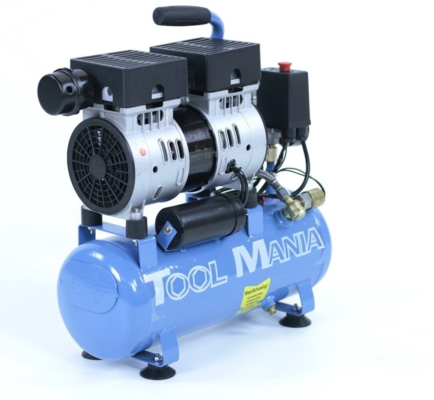 TM 6 Liter Professional Low Noise Compressor 0.75 HP 230v