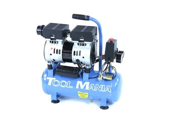 TM 9 Liter Professionele Low Noise Compressor 1HP 230v