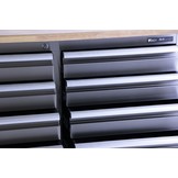 TM 136 cm Profi stainless steel tool trolley / workbench with wooden top