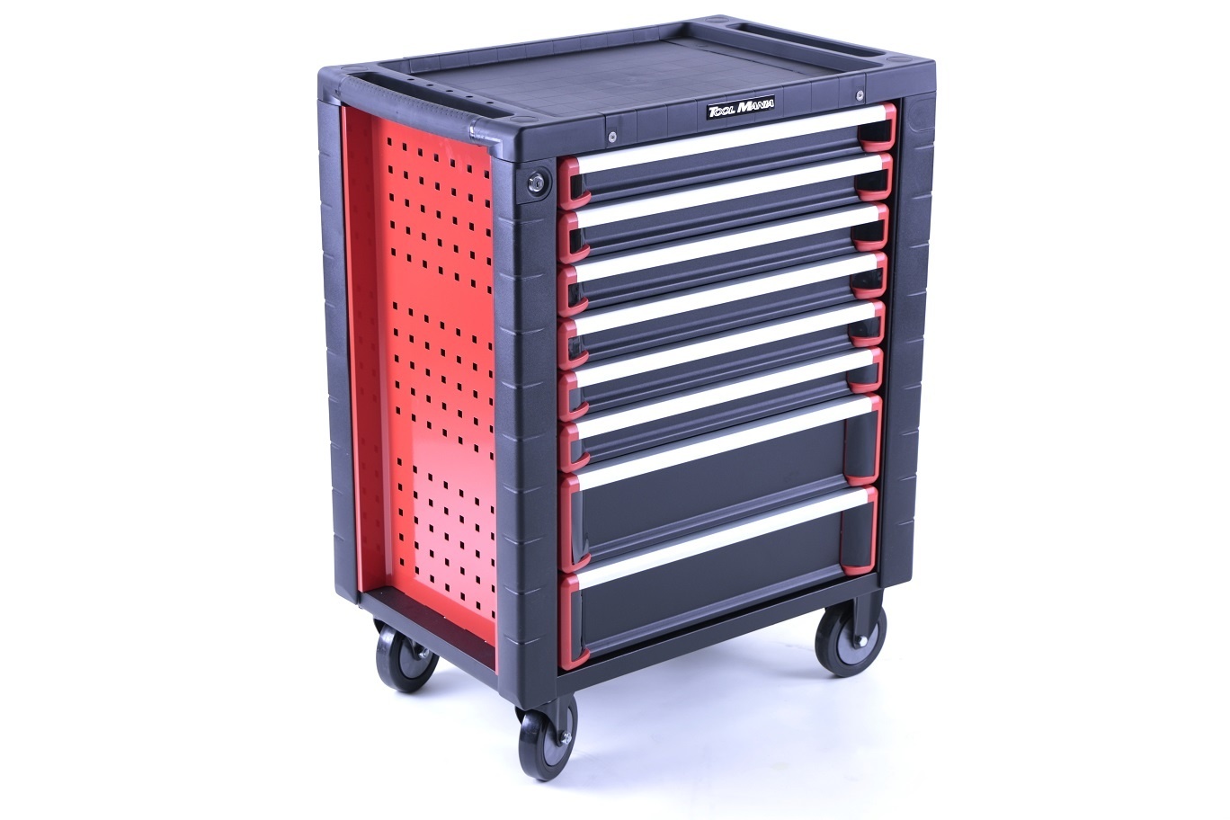 TM 8 Laden premium Gereedschapswagen ZWART/Rood
