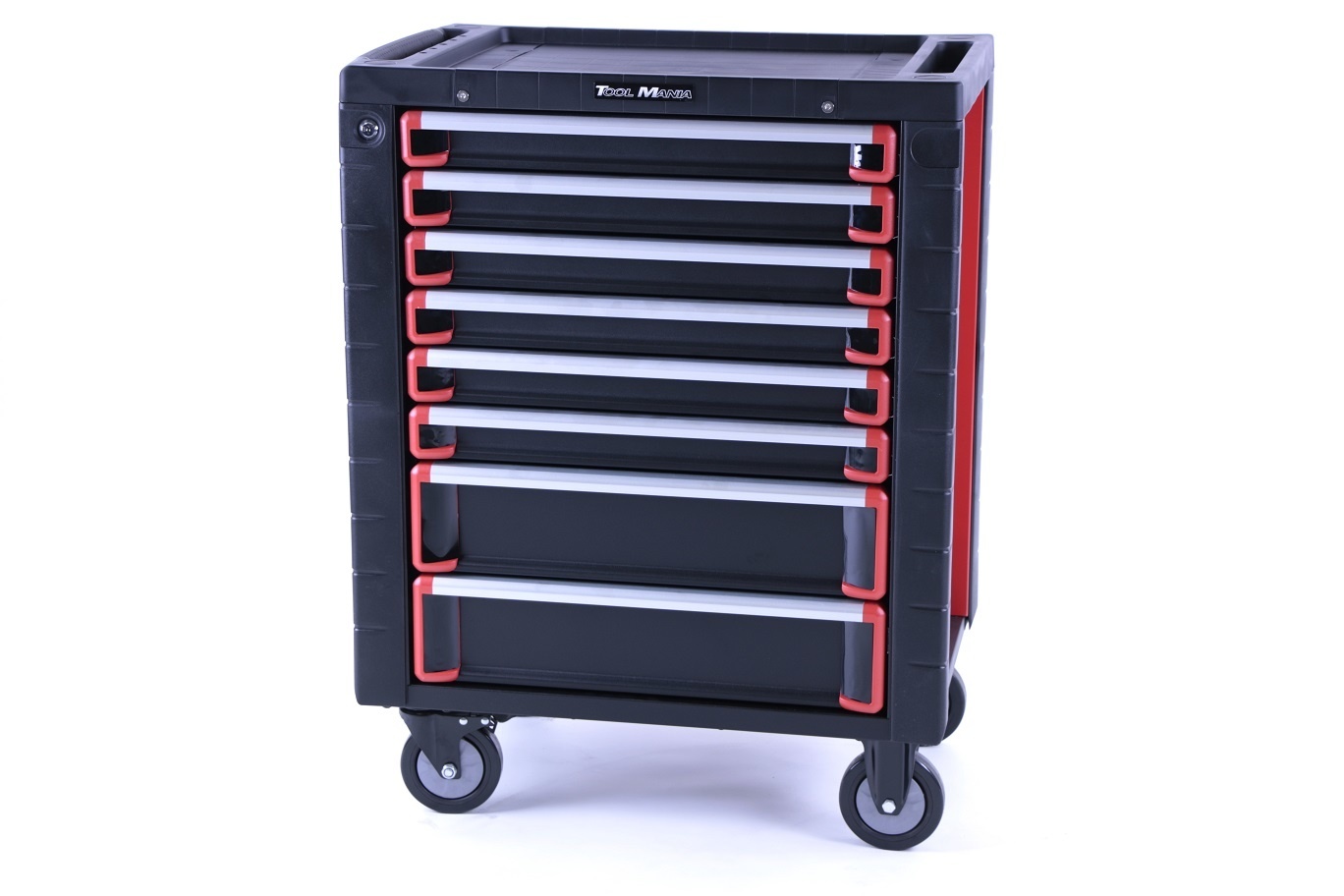 TM 8 Laden premium Gereedschapswagen ZWART/Rood