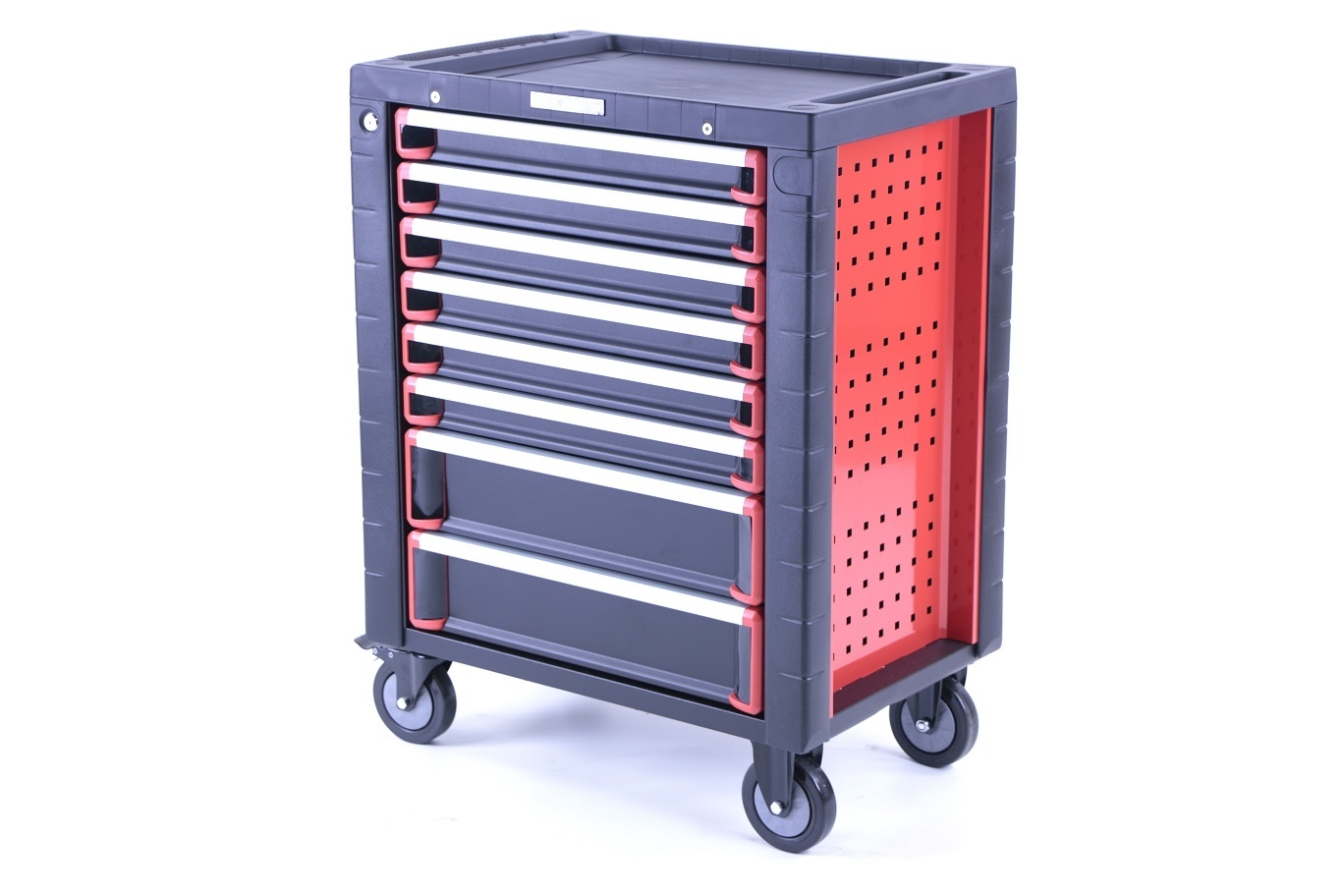 TM 8 Laden premium Gereedschapswagen ZWART/Rood