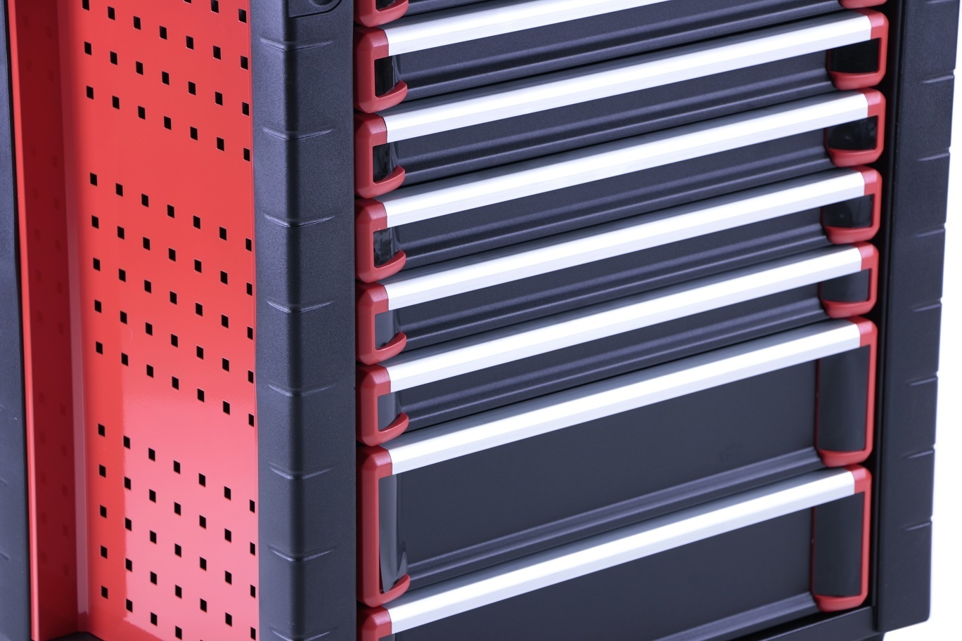 TM 8 Laden premium Gereedschapswagen ZWART/Rood