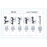 TM 54 Piece Assortment of cover clips for WIRING HARNESS