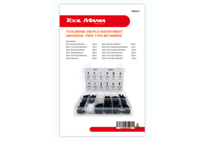 TM 340 Delige Assortiment bekleding Clips Rivits  MIX