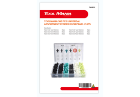 TM 360 Delige Assortiment bekleding Clips  MIX
