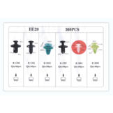 TM 360 Piece Assortment Upholstery Clips MIX