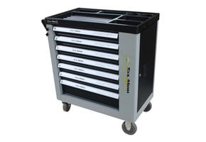 TM 262 Piece Filled Tool Trolley with 7 drawers and door with FOAM Inlays