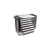 TM 274 Delige XL Premium Gevulde gereedschapswagen Met Deur en Carbon Inlays