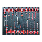 TM 274 Delige XL Premium Gevulde gereedschapswagen Met Deur en Carbon Inlays