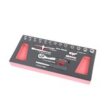 TM 19 Piece 1/4 socket set foam carbon look inlay