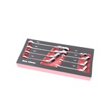 TM 8 Delige Kantelbare Ring, Ratel, Steeksleutelset in foam carbon look inlay