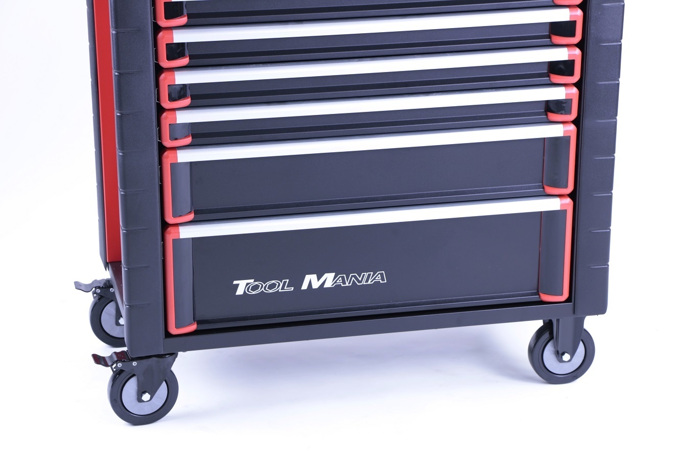 TM 7 Drawers premium Tool trolley BLACK / Red XL