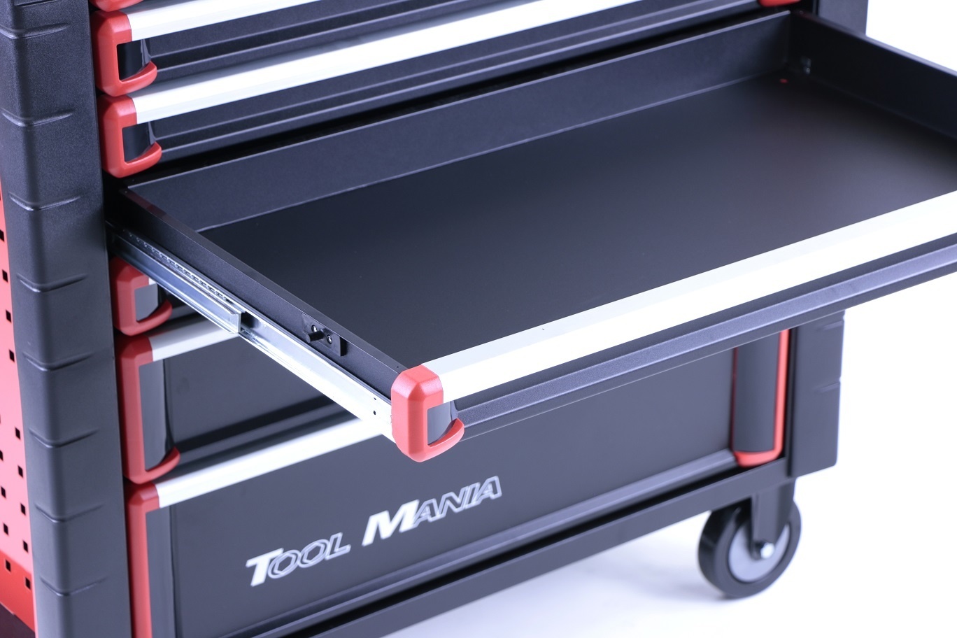 TM 7 Drawers premium Tool trolley BLACK / Red XL