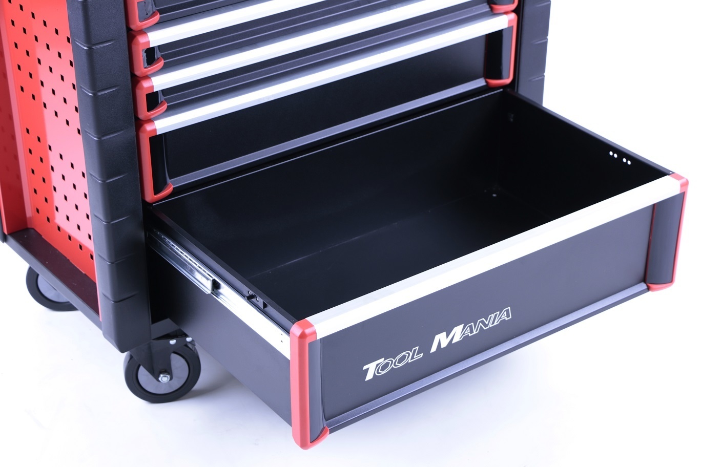 TM 7 Drawers premium Tool trolley BLACK / Red XL