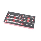 TM 6 Delige Open Ringsleutelset voor Remleidingen foam carbon look inlay