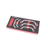 TM 5 Piece Starter Key Set in foam carbon look inlay