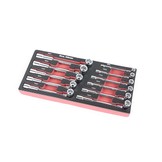 TM 11-piece Pipe wrench set in foam carbon look inlay
