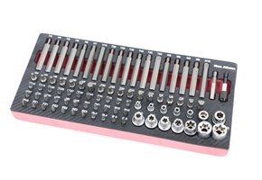 TM 85 Piece Bitset in foam carbon look inlay