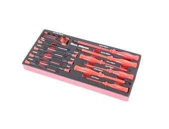 TM 14 Delige VDE Schroevendraaieren Precisie Schroevendraaierset in foam carbon look inlay