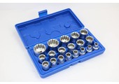 TM 19 Piece 1/2" Multilock Socket Set From 8 to 32 mm