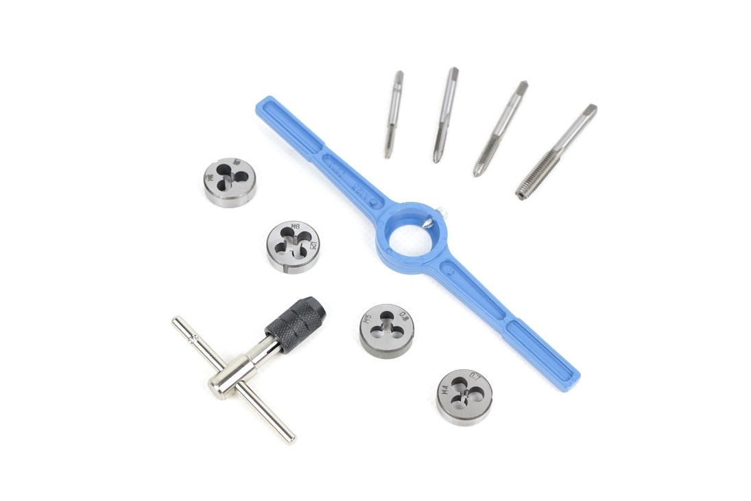 TM 10 Piece M4 - M8 Tap and Cutting Set Metric