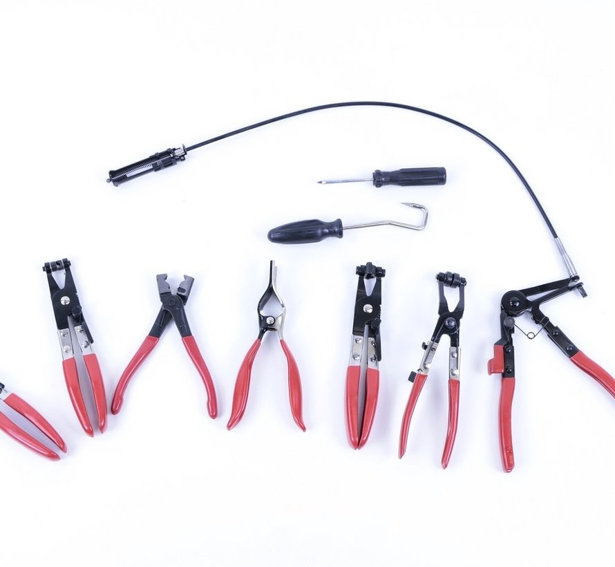 Pijp Flare Tool, 11-delige Pijp Flare Kit Rembrandstofbuis Reparatie Flare Kit met Cutter Buiggereedschap Set