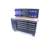 TM 158 cm 10 Laden Werkbank met Deur en Achterwand
