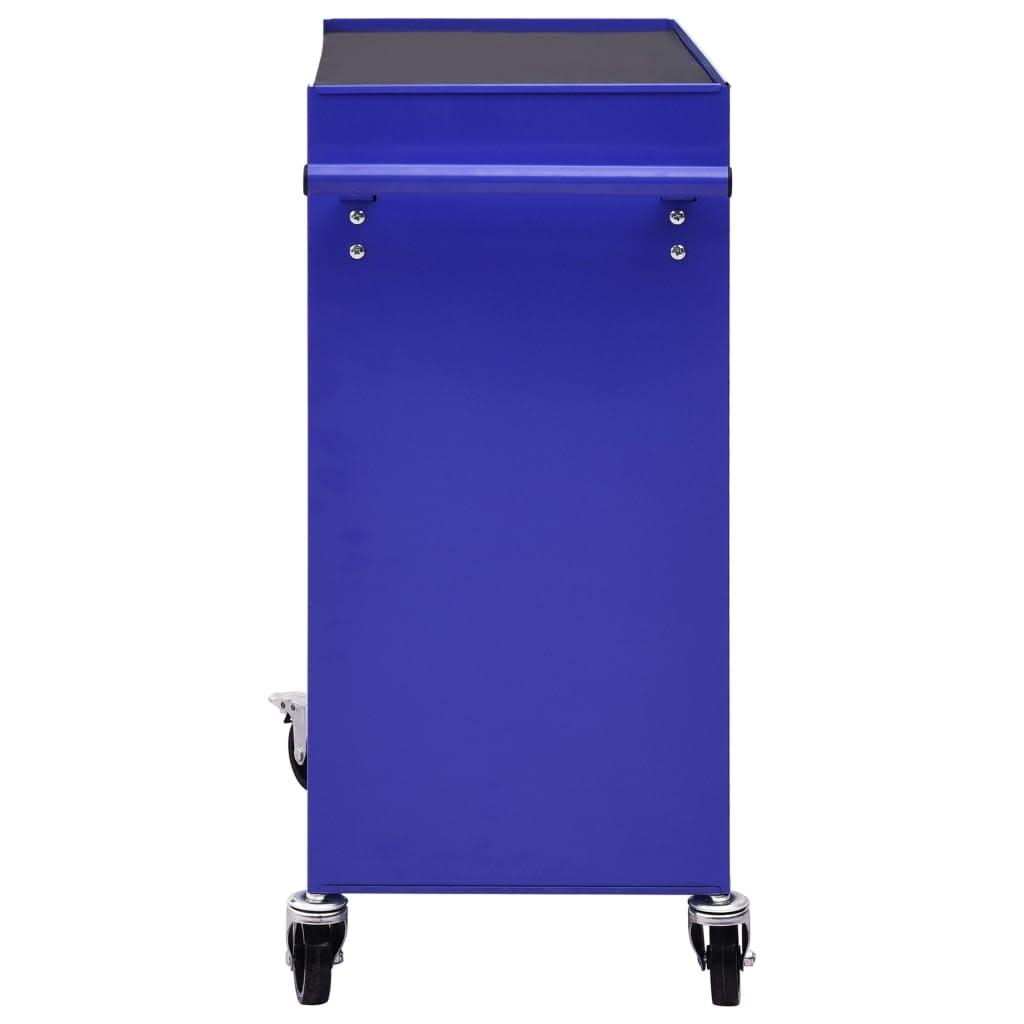 Gereedschapswagen met 4 lades staal blauw