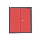 OUTLET Modulair Hang gereedschapskast met deuren ZWART / Rood