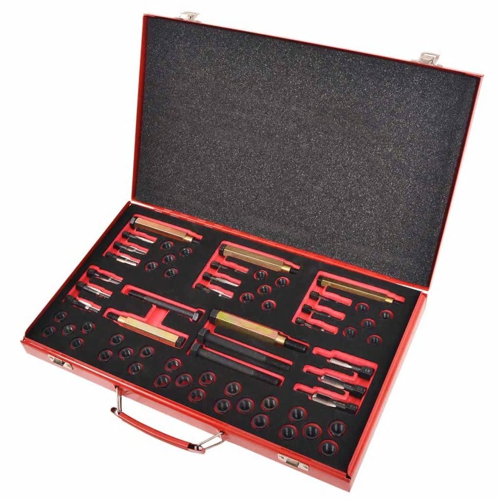 VD Gloeibougie draad reparatie set M8 M9 M10 M12, 63 delig