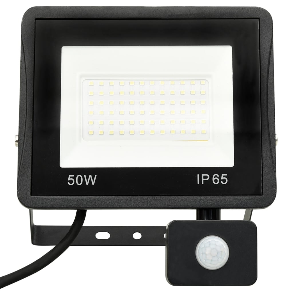 VD Werklamp - Bouwlamp met sensor LED 50 W koudwit