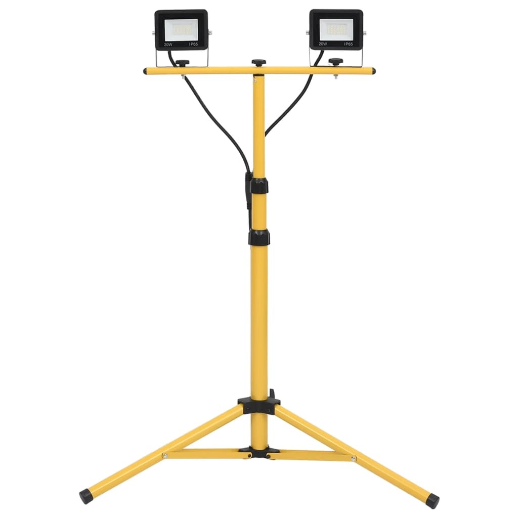 VD Werklamp - Bouwlamp met statief LED 2x20 W K6000