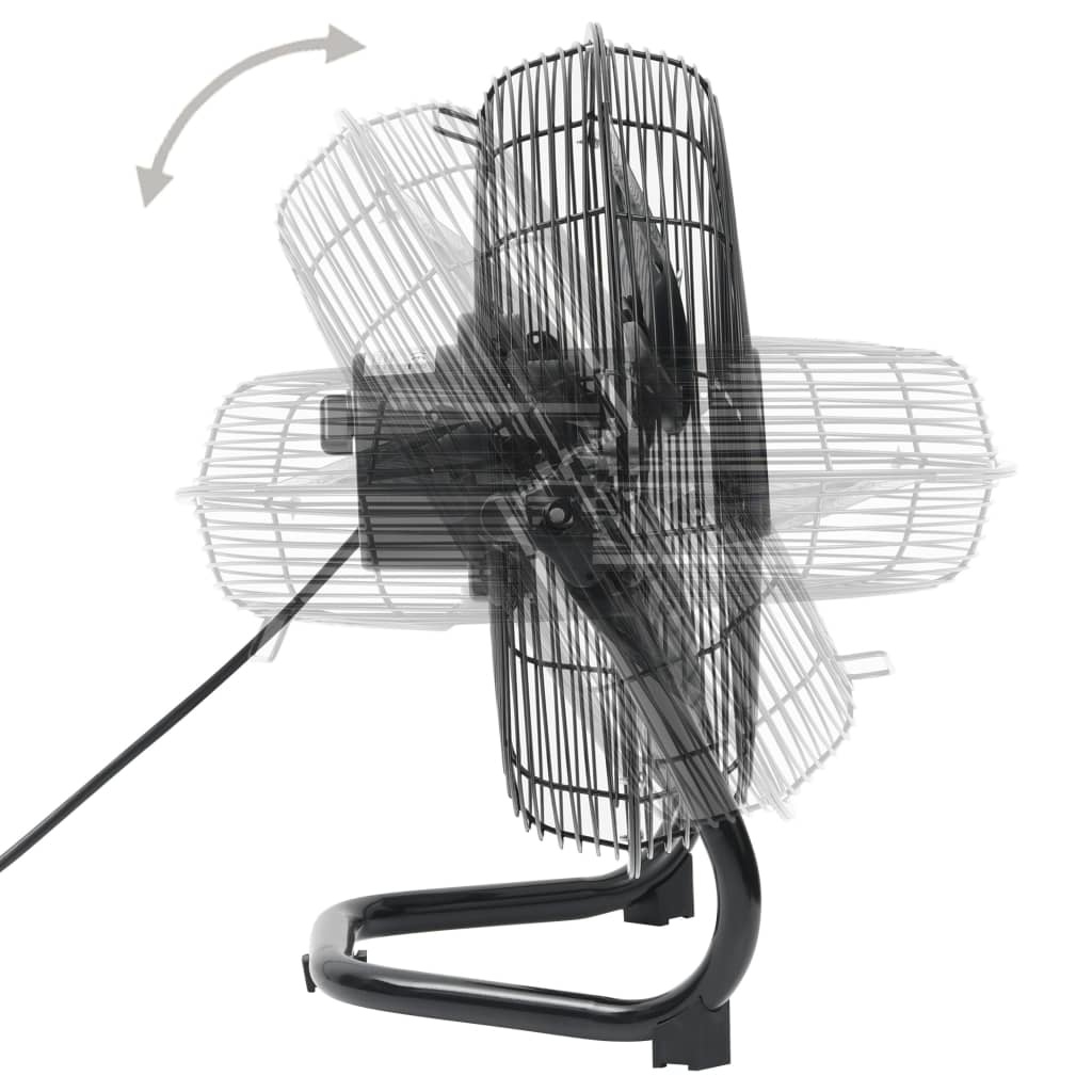 VD Vloerventilator 3 snelheden 100 W 55 cm zwart