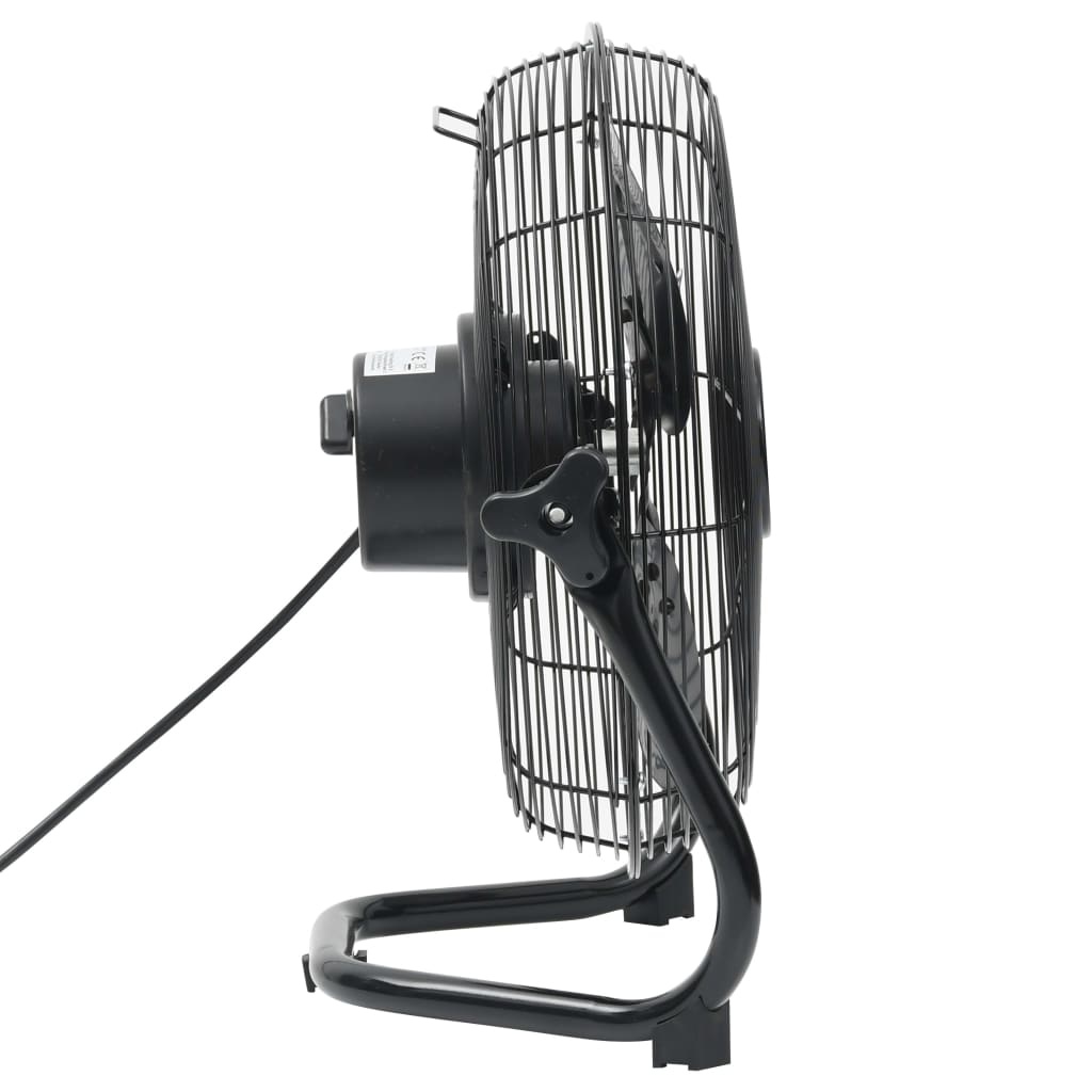 VD Vloerventilator 3 snelheden 100 W 55 cm zwart