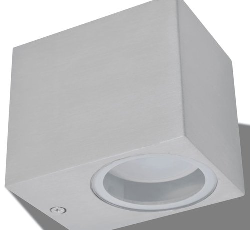 VD LED wandlamp tuin neerwaarts vierkant 2 st