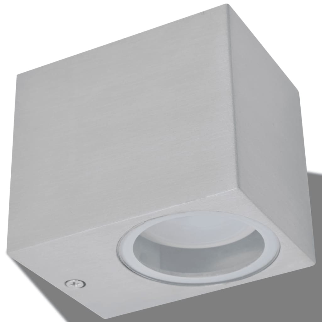 VD LED wandlamp tuin neerwaarts vierkant 2 st