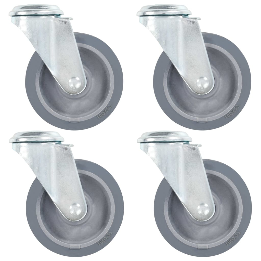 VD Zwenkwielen met boutgaten 4 st 100 mm