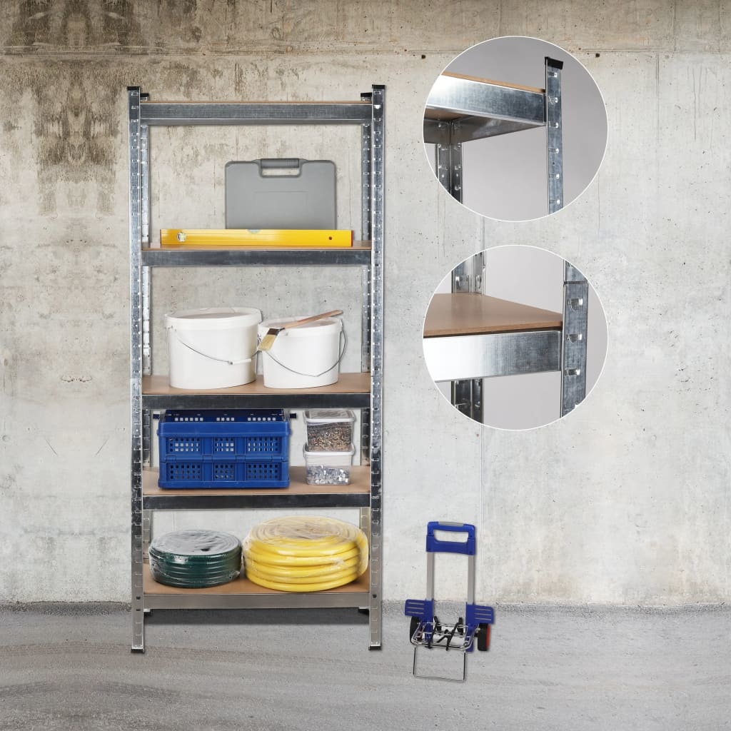 VD Legbordstelling, Garagestelling, Opbergrek MDF metaal
