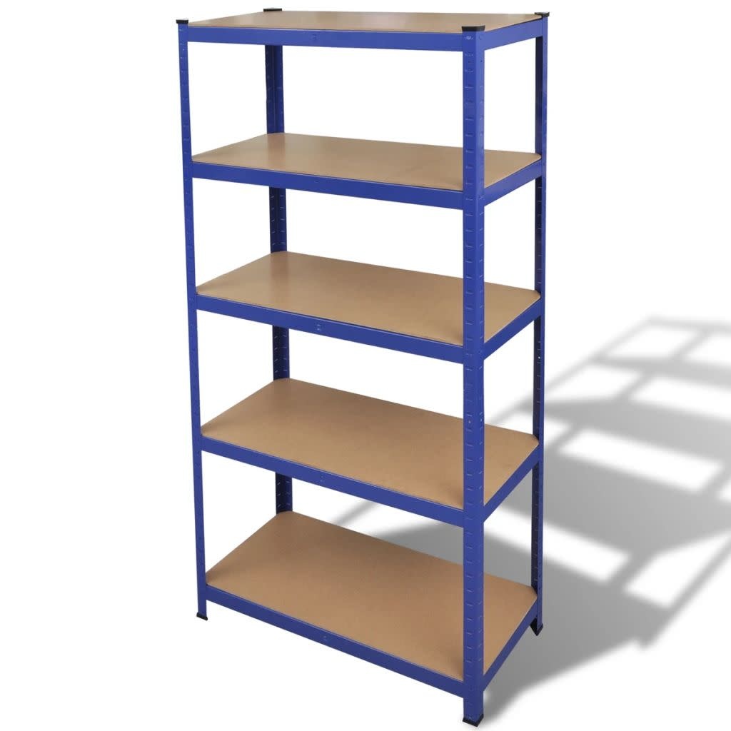 VD Legbordstelling, Garagestelling, Opbergrek Blauw