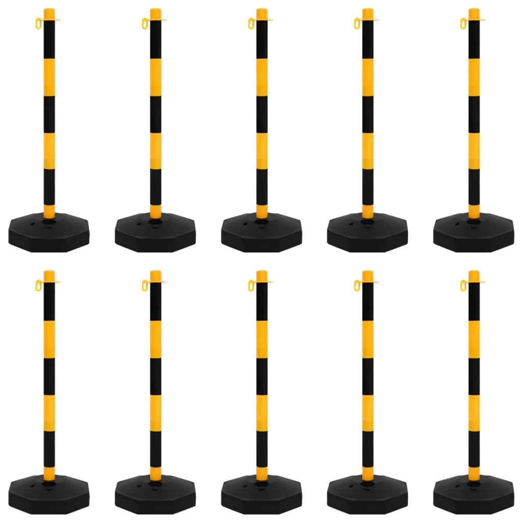 VD Kettingpalenset met kunststof ketting 10 m 10 stuks