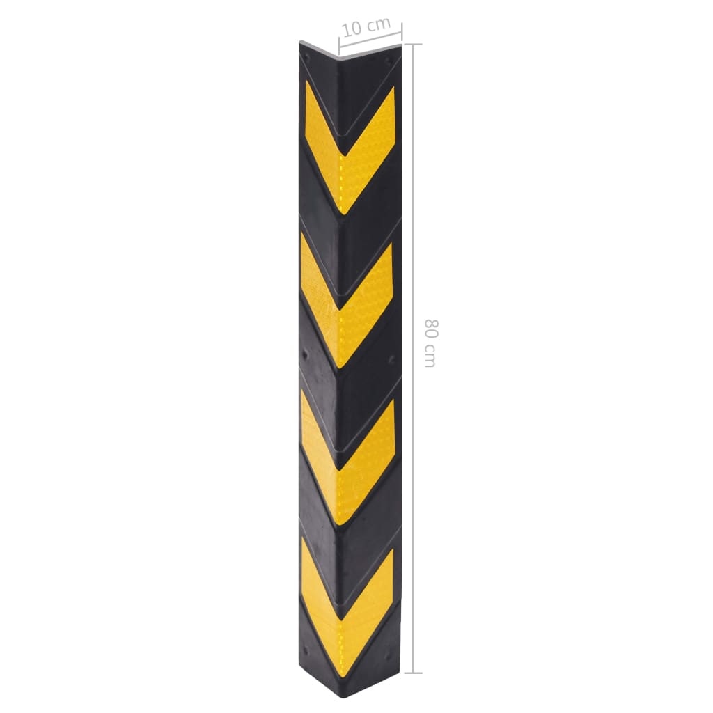 VD Hoekbeschermers reflecterend 80 cm rubber 10 st