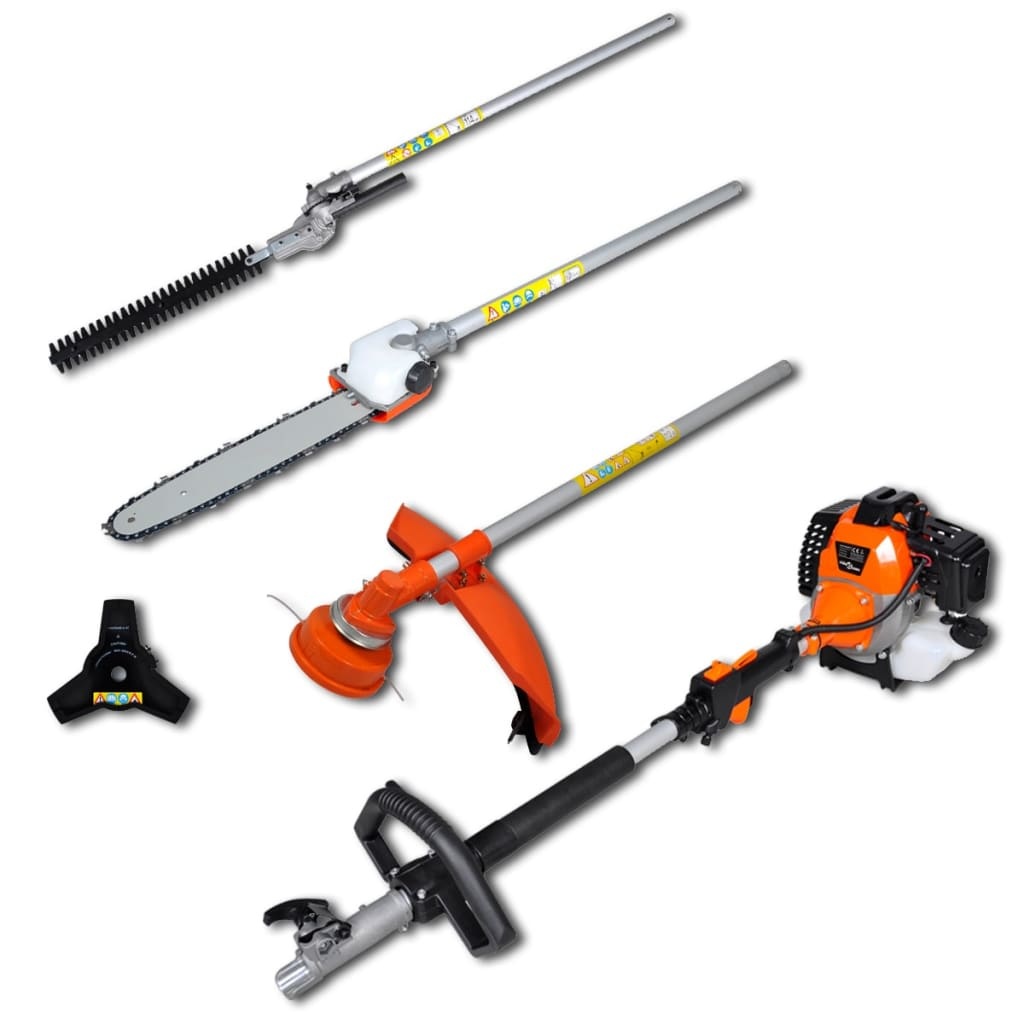 TM 4 in 1 Bosmaaier / Grastrimmer / Heggenschaar / Kettingzaag / Boomzaag - 52 cc Inclusief Lichaamsbescherming
