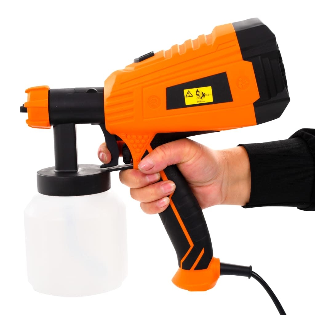 VD Verfspuit elektrisch met 3 mondstukken 500 W 800 ml