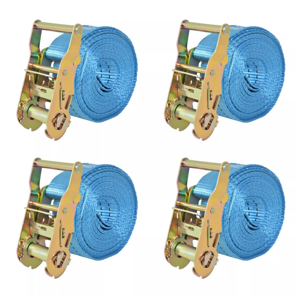 VD Spanbanden 2 ton 6mx38mm blauw 4 st