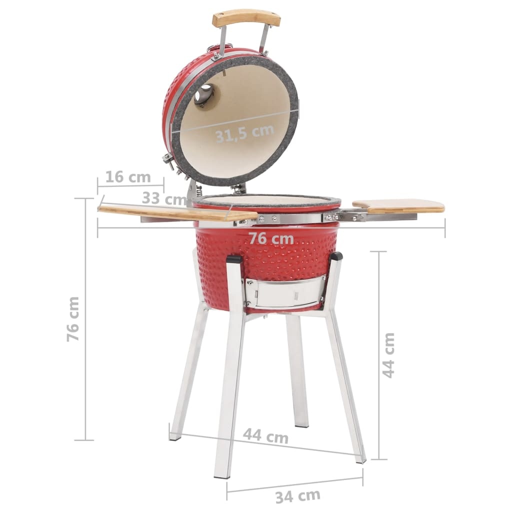 VD Red Edition 76 cm Kamado Keramische Barbecue
