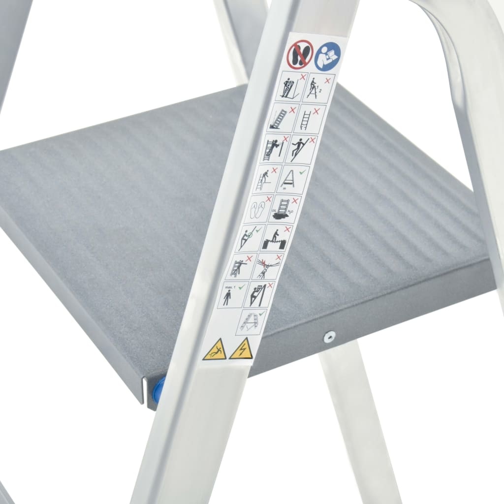 VD Huishoudtrap met 4 treden 150 kg aluminium