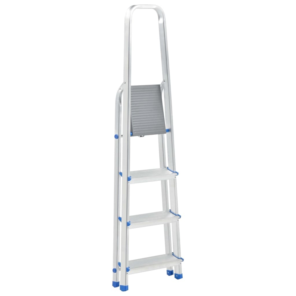 VD Huishoudtrap met 4 treden 150 kg aluminium