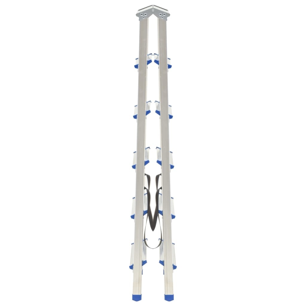 VD Huishoudtrap met 6 treden dubbelzijdig 136 cm aluminium