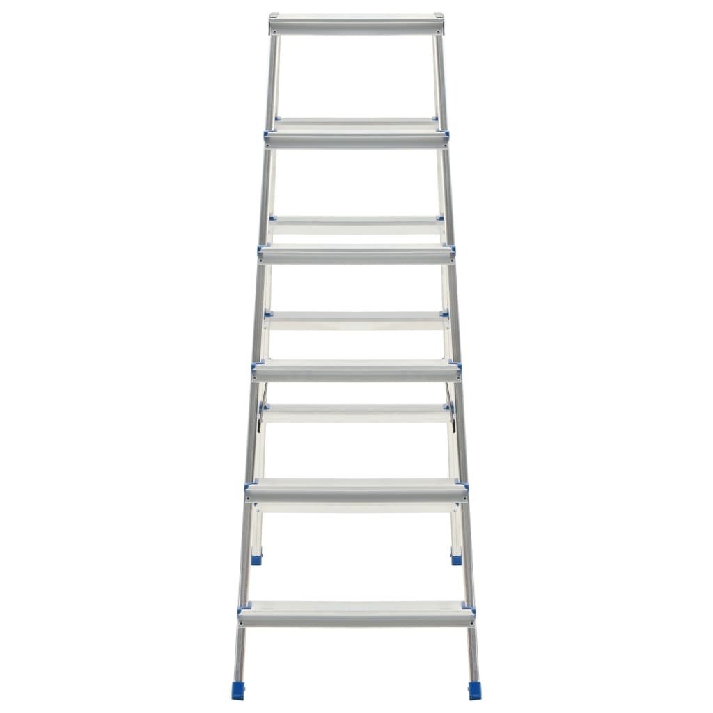 VD Huishoudtrap met 6 treden dubbelzijdig 136 cm aluminium